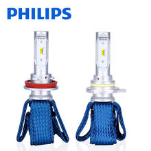 Philips H8 светодиодный H4 H7 H11 H16 HB3 HB4 HIR2 9012 6000 К авто лампы диодные светодиодный лампы фар головного света Светодиодный Противотуманные фары для автомобилей 2024 - купить недорого