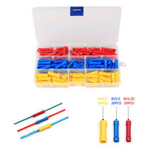 MUFOOR 120PCS BV1.25 BV2.5 BV5.5 Insulated Crimp Terminals Electrical Wire Cable Crimping Terminal Connector Assortment Kit 2024 - buy cheap