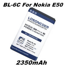 LOSONCOER 2350mAh BL-6C Battery for Nokia QDA+ 2110 2116 2125 2855 2865 6015i 6016i 6019i 6152 6152 6275 E70 6255 2024 - buy cheap