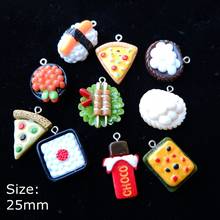 Pingentes japoneses comida berloques resina plana costas cabochão para fazer jóias pulseiras colar brincos acessórios 2024 - compre barato