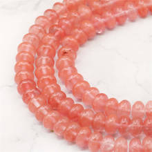 5X8mm Pink Abacus Watermelon Tourmaline Quartz Jaspers Loose Beads DIY Natural Stone Women Girl Hand Made Jewelry Making Design 2024 - buy cheap