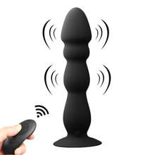 Remote Control Anal Plug Bead Dildo Vibrator Suction Cup Butt Plug Male prostate Massager Vibrator Waterproof Sex Toys 2024 - buy cheap