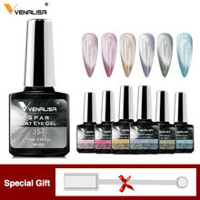 7pcs*7.5ml VENALISA Spar Cat Eye Magnetic Chameleon Jelly Color Gel 9D Hybrid Varnishes Gel Nail Polish Set For Manicure 2024 - купить недорого