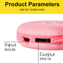 Cute Pocket Heater Hand Warmer 4000mAh Electric Rechargeable Phone Power Bank Charger kawaii 2024 - buy cheap