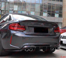 Задний спойлер из углеродного волокна для BMW M2, задний спойлер из углеродного волокна для BMW F87 M2 2015-2019, задний спойлер из углеродного волокна 2024 - купить недорого