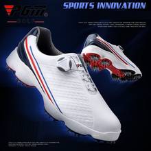 2020 Pgm обувь для гольфа мужские водонепроницаемые кроссовки для занятий спортом противоскользящая обувь Для Гольфа Шипы дышащие Спортивные кроссовки D0573 2024 - купить недорого