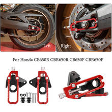 Ajustador de corrente para motocicleta, esquerda e direita, tensor com carretel para honda cbr650f cb650f cb650r 2006-2012 cb650r cbr650r 2014 2016 2024 - compre barato