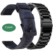 20mm 22mm correa for amazfit gts bip bands for samsung active 2 galaxy watch 46 42mm gear s3 frontier huawei gt 2e watch band 2024 - buy cheap