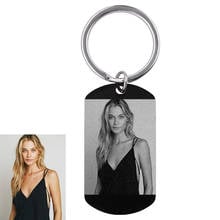 Custom Photo Keychain Engraved Both Side Keychain Personalizd Keychain for him Photo Keychain for Boyfriend Husband Daddy'sGift 2024 - buy cheap