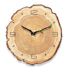 12inch Vintage Wooden Wall Clock Cafe Office Home Kitchen Silent Timepiece Decor 2024 - buy cheap