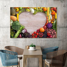 Realist Wall Posters And Prints Vegetable Love Puzzle Modern Decorative Canvas Prints Kitchen Room Wall Pictures Cuadros Decor 2024 - buy cheap