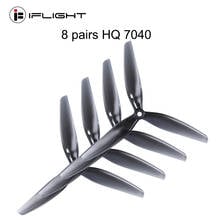 8 pairs HQ 7040 7X4X3 7 inch 3 blade / tri-blade propeller compatible iFlight XING-E 2207 engine for FPV Racing Drone 2024 - buy cheap