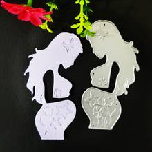 Beautiful pregnant woman Metal Cutting Dies for DIY Scrapbooking Album Paper Cards Decorative Crafts Embossing Die Cuts 2024 - buy cheap