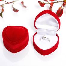 Festival, casamento, formato de coração, joias, anel, brinco, armazenamento, caixa de presente, caixa de joias 2024 - compre barato