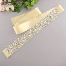 Crystal Belts Rhinestones Evening Party Prom Dresses Accessories Wedding Belt For Bridal Sashes Waistband For Women Girl Gift 2024 - buy cheap