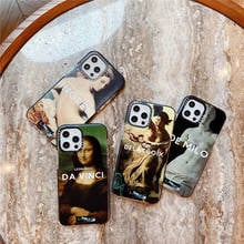 ins Mona Lisa David statue art clear Phone case For iPhone  11 Pro MAX X XS XR 7 8 plus SE 2020 shockproof back cover 2024 - buy cheap