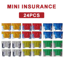 Universal 24pcs Micro Mini Blade Fuse Auto Car Truck Motorcycle Fuses 5A 10A 15A 20A 25A 30A Mixed Sizes 2024 - buy cheap