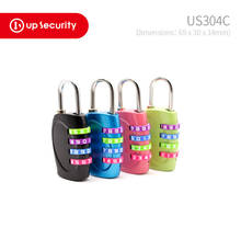 4 Dial Digit Password Lock 30x67x14mm Combination Suitcase Luggage Metal Code Password Lock Padlock Multi Colors 2024 - buy cheap