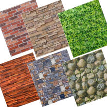 Adesivo de mosaico de tijolos, 70x77cm, adesivo autoadesivo, decoração de casa, cozinha, pvc, pedra, tijolos, paredes 2024 - compre barato