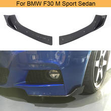 Автомобильные разветвители для переднего бампера BMW F30 320i 325i 328i 335i M Sport Sedan 4 Door 2013-2017 передние разветвители углеродное волокно/FRP 2024 - купить недорого