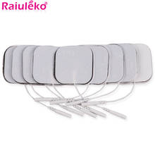 Almofadas de eletrodos de gel auto-adesivas, 50 peças para estimulador elétrico dezenas de acupuntura terapia massageador emagrecimento remendo de massagem 5*5cm 2024 - compre barato