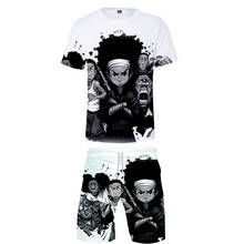 The Boondocks T-shirt 3D Tracksuit Women Two Piece Set Men's T Shirt+Shorts Harajuku Casual Streetwear&Pant Unisex Clothes&Pants 2024 - buy cheap