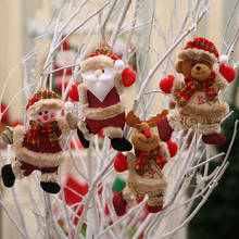 Christmas Ornaments Gift Santa Claus Snowman Reindeer Toy Doll Hang Decorations New Year Christmas Decoration For Home Party 2024 - buy cheap