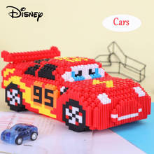Disney Cars Diy Children's 2900pcs Handmade Building Block Assembled Toys Car Ornaments Montessori Educational Kids Toys Gifts 2024 - buy cheap