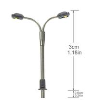 LQS15 10  Model Railway Train Lamp Post Street Lights Z Scale LEDs Platform NEW 2024 - buy cheap