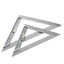 Regla triangular de 150mm/200mm, regla de ángulo de aleación de aluminio de 90 grados, herramienta de medición de carpintería de cuentas horizontales 2024 - compra barato