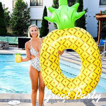 Swimming Ring Pool Float Inner Tube Outdoor Beach Party Pool Water Fun Toy For Pool Inflatable Pineapple Pool Float Summer Kit 2024 - buy cheap