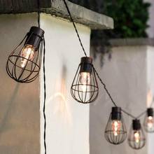 Guirnalda de luces LED solares para exteriores, lámpara colgante de hierro para Patio, jardín, paisaje, decoración de Navidad, 300cm 2024 - compra barato