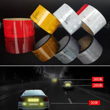 Car Stickers Shining Safety Warning Tape Self Adhesive Reflective Tape Car Accessories 2024 - buy cheap
