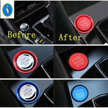 Yimaautotrims Fit For Volkswagen VW Tiguan 2016 - 2022 Start Stop Engine Push Button Switch Keyless Decoration Ring Cover Trim 2024 - buy cheap