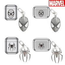 Marvel Spiderman Plating Luxury Wireless Bluetooth Earphone Case for AirPods Pro Bag for Air Pods 2 1 Protective Soft Cover 2024 - buy cheap