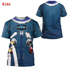 Униформа космонавта толстовки с 3D принтом детский пуловер свитшот спортивный костюм куртка футболки для мальчиков и девочек косплей одежда 04 2024 - купить недорого