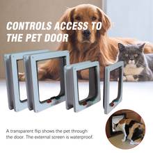 Cat Flap Door with Lock Security Flap Door for Dog Cat Kitten Small Pet Gate Door Kit Cat Door Pet Supplies 2024 - buy cheap