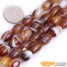 olivary rice shape botswana agat e beads natural stone beads DIY loose beads for jewelry making bead strand 15" wholesale ! 2024 - buy cheap