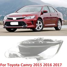 CAPQX 1PC For Toyota Camry 2015 2016 2017 Front Headlamp Headlight Lampcover Lampshade Waterproof Bright Lamp Shade Shell Cover 2024 - buy cheap