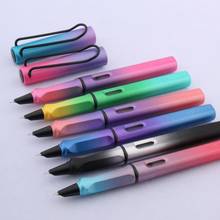 Pluma estilográfica aurora de alta calidad, pluma de lujo con gradiente de color a la moda, punta de 0,38, bolígrafo de tinta rosa y negra, suministros escolares de papelería 2024 - compra barato