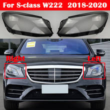 Car Lampshade Shell Housing Case For Mercedes-Benz S-class W222 S350 S400 2018-2020 Front Glass Lens Headlamp Headlight Cover 2024 - buy cheap