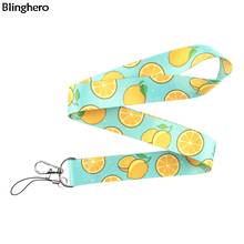 Blinghero Cool Lemon Printing Lanyards Keys Phone Neck Strap Fashion Hang Rope Stylish ID Badge Holders Keychains Lanyard BH0340 2024 - buy cheap