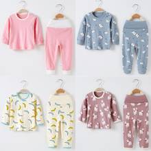 Kids Pajamas Sets Home Wear pure Cotton Children's Pajamas Boys Long Sleeve Girls newborn -3T Kids Clothing Suit Baby Sleepwear 2024 - buy cheap