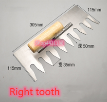 305*115mm Right Big Teeth Thickness 1mm Carbon Steel  Wooden Handle Plastering Bucket Trowel Tool Tile Bricklayer Tool 2024 - buy cheap