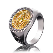 Мужское кольцо с глазами дьявола FDLK, уникальные вечерние аксессуары из сплава в стиле панк, рождественский подарок 2024 - купить недорого