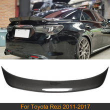 For Rezi Rear Trunk Wing Spoiler For Toyota Rezi 2011 - 2017 Car Rear Trunk Boot Lip Wing Spoiler Carbon Fiber 2024 - buy cheap