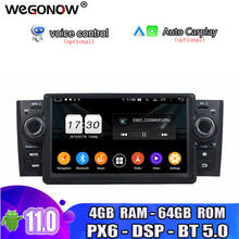 PX6 DSP Android 11.0 8Core 8GB RAM 128GB ROM Car DVD Player GPS Map RDS Radio wifi 4G LTE Bluetooth 5.0 For Fiat LINEA 2007-2013 2024 - buy cheap