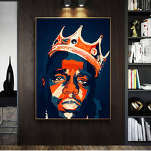 Tupac shakur famoso hip hop rap música cantor estrelas moderno parede arte cartaz da lona pintura a óleo na sala de estar decoração casa 2024 - compre barato