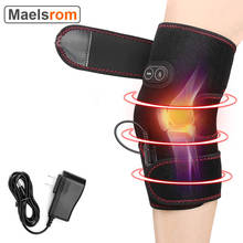 Heated Knee Brace Wrap 3 Adjustable Heat and Vibration Knee Massager Support Pads Thermal Heat Therapy  for Arthritis Knee Pain 2024 - buy cheap