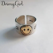Charming Open Smile Face Ring for Women Vintage Boho Party Rings Gothic Punk Jewelry Gifts for Girls 2021 2024 - buy cheap